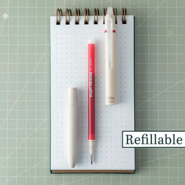 Alt view image 2 of 2 - FriXion Waai Retractable & Refillable Erasable Gel Pens, Extra Fine Point 0.5 mm, Cherry Red Ink, 12 Count