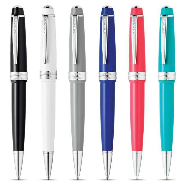 Alt view image 3 of 7 - Bailey Light Polished Coral Ballpoint Pen, Medium Point, Black Ink | Ballpoint Pen, Refillable for Long-Lasting Use, Smooth Ink Flow, Comfortable Grip, Premium Gift Box, Medium Point Refill