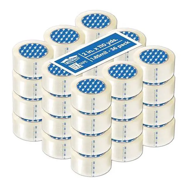 Alt view image 2 of 4 - 2" x 110 Yards Clear Packing Tape 36 Roll Carton Warehouse Grade Adhesive for Shipping, Moving & Packaging Standard Strength 1.85 Mil Box Sealing Tape