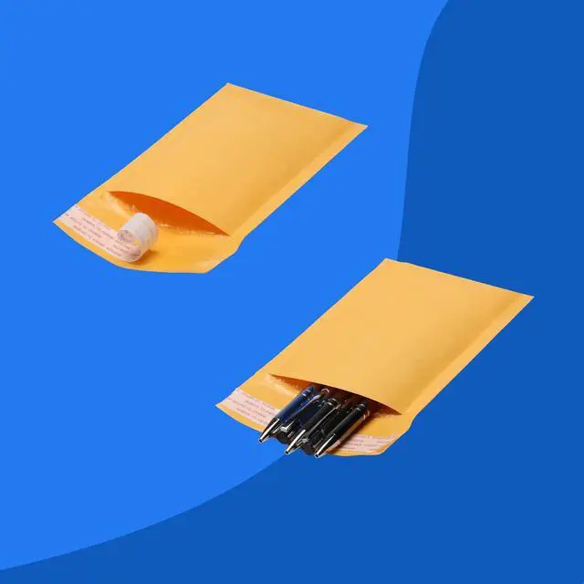 Alt view image 4 of 6 - 10.5x16 Kraft Bubble Mailers | 100 Padded Envelopes Included - Self Sealing Shipping Bags - #5
