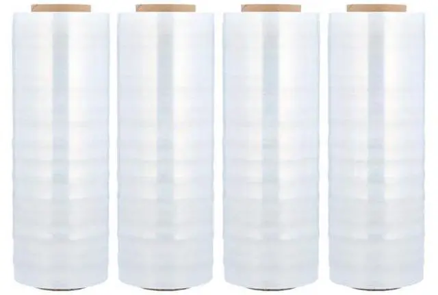 Main image of PSBM Cast Hand Plastic Stretch Wrap/Shrink Film 15" x 1500 Ft 80 GA 4 Rolls | Stretch Wrap Heavy Duty Plastic Film, Industrial Strength Shrink Packaging for Moving, Packing & Shipping