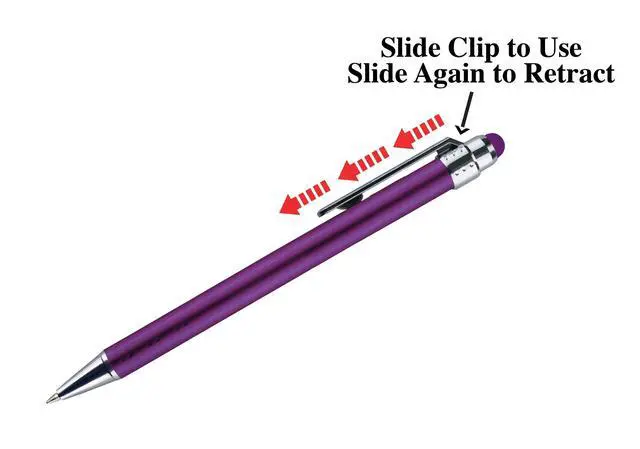 Alt view image 6 of 6 - Personalized Pens with Stylus Tip -Bright Vibes- Click action - Custom - Black writing - Printed Name pens - Imprinted with Your Logo or Message - FREE PERSONALIZATION - 12 Pens/Box (Blue)