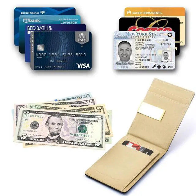 Alt view image 3 of 7 - Custom Engraved Pen & Money Clip Wallet Gift Set Personalized Ballpoint Pen with Refill, Luxury Gift Box for Men