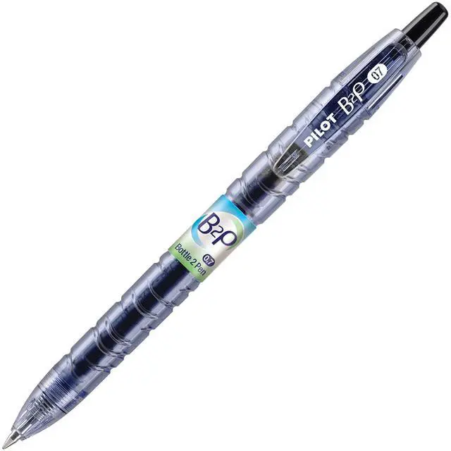 Alt view image 2 of 6 - Bottle to Pen B2P Retractable Gel Pens, Fine Point, 0.7 mm, 89% Recycled, Translucent Barrel, Black Ink, Pack Of 12