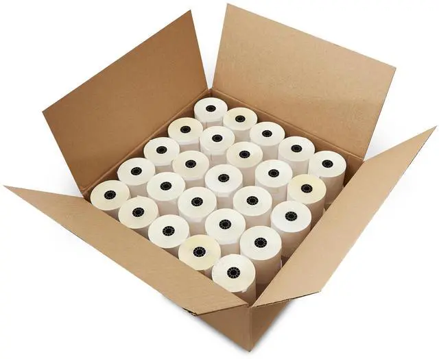 Main image of 3" x 95' 2-PLY CARBONLESS WHITE/CANARY PoS RECEIPT PAPER - 50 ROLLS