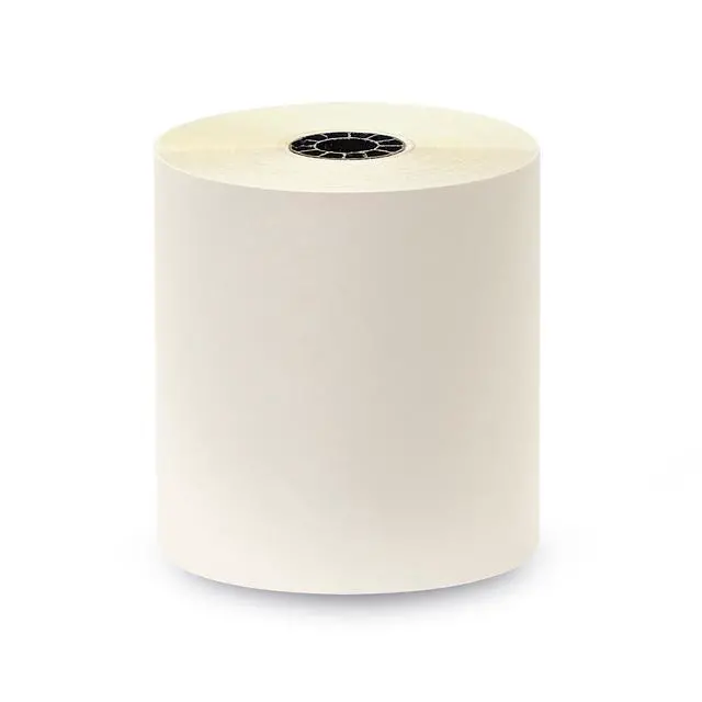 Alt view image 2 of 6 - 3" x 95' 2-PLY CARBONLESS WHITE/CANARY PoS RECEIPT PAPER - 50 ROLLS