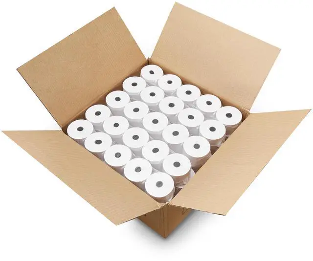 Main image of 100 ROLLS SHARP ER A-320 330 4100 460 470 44mm 1.75 CASH REGISTER TAPE PAPER ROLL