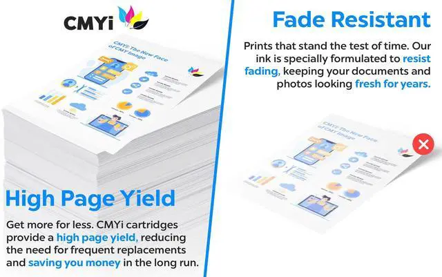 Alt view image 2 of 4 - 67XL Black Replacement Printer Cartridges for HP DeskJet 2700 2710e 2720e 2721e 2722 2722e 2723e 2724 2725 Envy 6010e 6020e 6022e 6030 6030e 6032e 6034 6034e 6050e 6052 6052e Printers (5 Black)