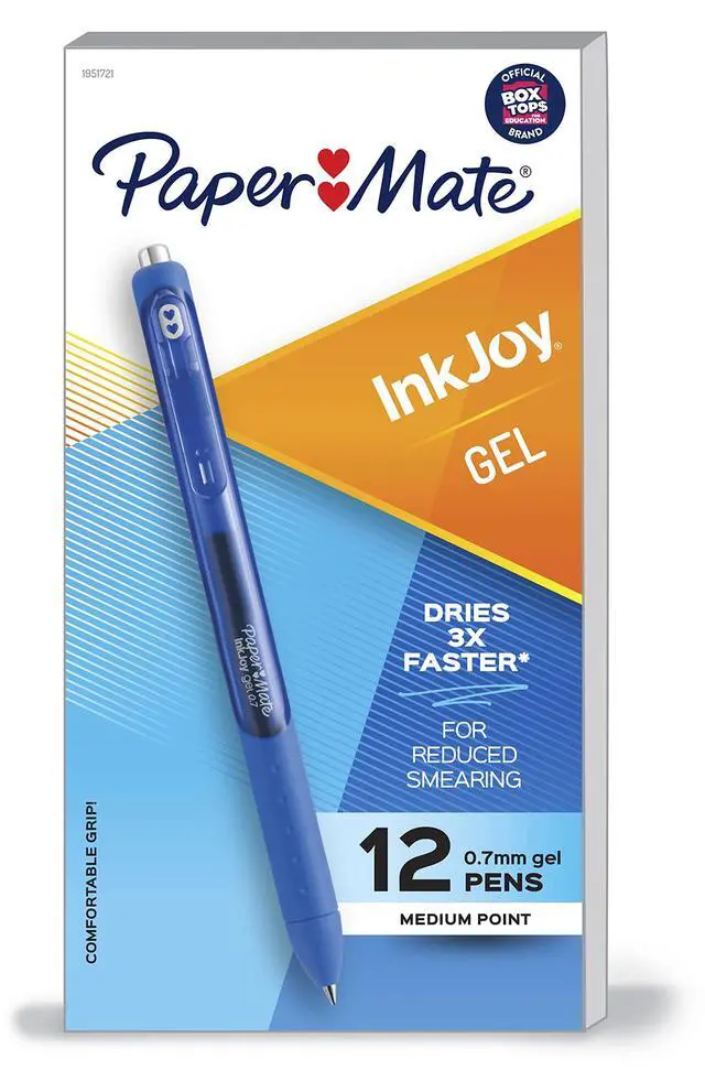 Alt view image 7 of 7 - InkJoy Gel Pens, Medium Point, Pure Blue, 12 Count