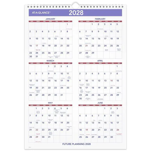 Alt view image 5 of 5 - 2027 Wall Calendar, Monthly, 12" x 17" Planner, Ruled Daily Blocks (PM22827)