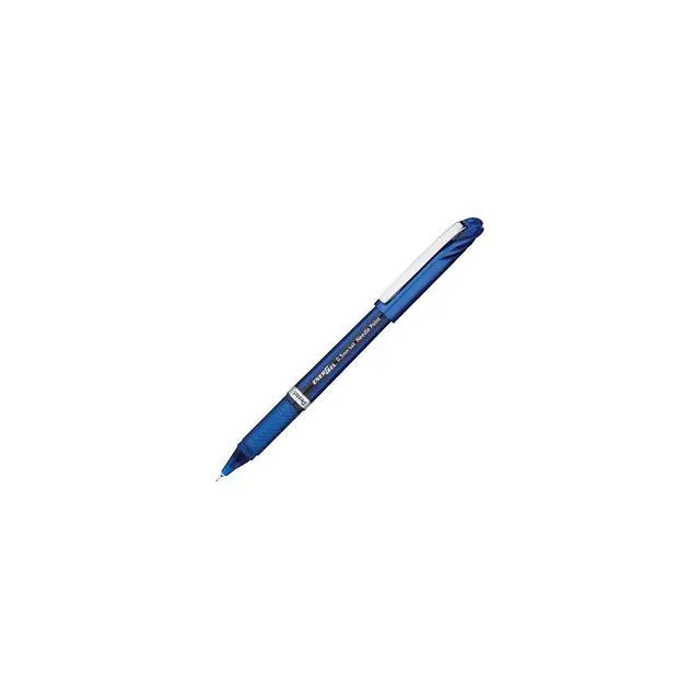 Alt view image 6 of 6 - ENER-GEL NV Liquid Gel Pen, 0.5mm, Fine Line Capped, Needle Tip, Blue Ink, Box of 12 (BLN25-C)