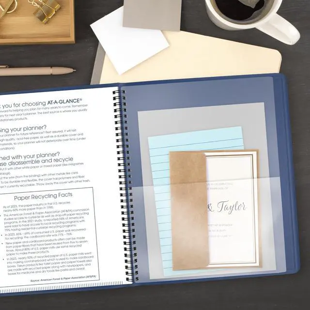 Alt view image 4 of 7 - 2027 Planner, Monthly, 15-Month Jan-Mar, 9" x 11", Unruled Daily Blocks, Blue (702502027)