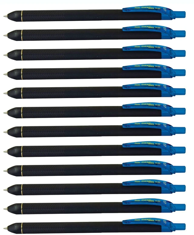 Main image of EnerGel Kuro Liquid Gel Pen, (0.7mm) Medium line, Sky Blue Ink, 12 Pack (BL437R1-S)