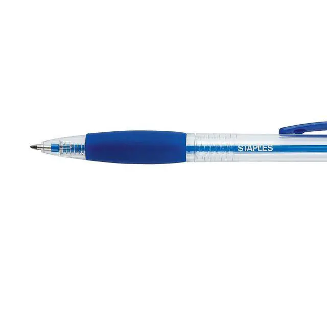 Alt view image 3 of 5 - Retractable Ballpoint Pens, Medium 1.0mm, Blue Ink, 36-Pk | Smooth-writing pens for office, school, and everyday notes