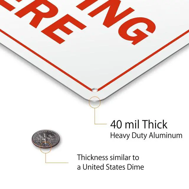 Alt view image 6 of 7 - Custom Metal Sign - 07"x10" Personalized Custom Sign for Outside, Delivery, Office, Wedding, Name, Business, AirBnB, Rust-Free 40 mil Laminated Aluminum, Made in USA, 100+ Years of Expertise
