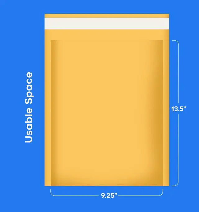 Alt view image 6 of 7 - 9.5x14.5 Kraft Bubble Mailers | 100 Padded Envelopes Included - Self Sealing Shipping Bags - #4