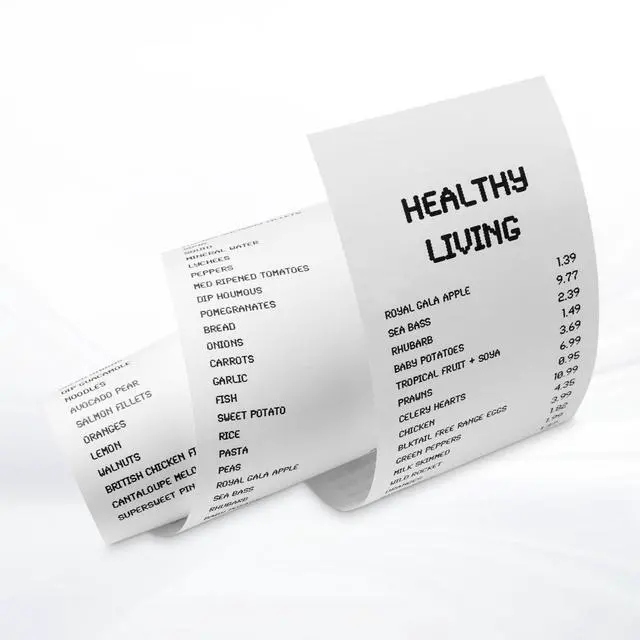 Alt view image 3 of 5 - Thermal Paper Rolls - Bpa-Free 2 1/4 Inch X 200ft Register Tape, 50-Pack For Smooth Credit Card Machine Printing