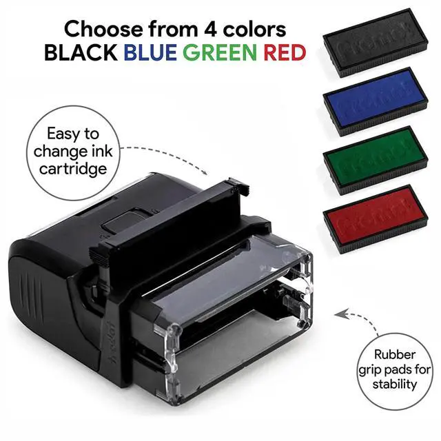 Alt view image 5 of 7 - Personalized Return Address Stamp - Rubber Stamp (Extra Large) | Easy-to-Read Imprint, Crisp Impressions, Built-In Self-Inking Mechanism, Replaceable Ink Pad, High-Volume Mailing