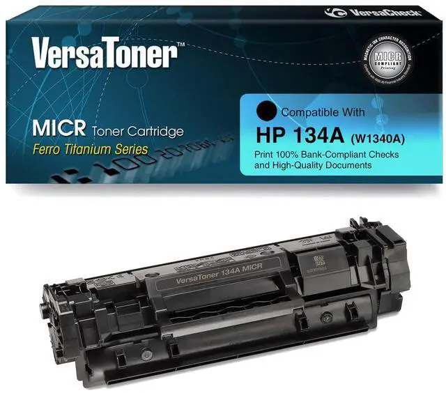 Main image of VersaToner - 134A (W1340A) MICR Toner Cartridge for Check Printing - Compatible with HP Laserjet M209 Series, M234 Series, M236 Series Printers, Black