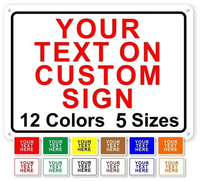 Alt view image 4 of 7 - Custom Signs Outdoor Metal for Home Office Business, Personalized, Door, Delivery, Man Cave, Shop, Garage. For Outside or Inside Use. Metal Signs Are UV Printed Solid Aluminum Border, 14x10 in
