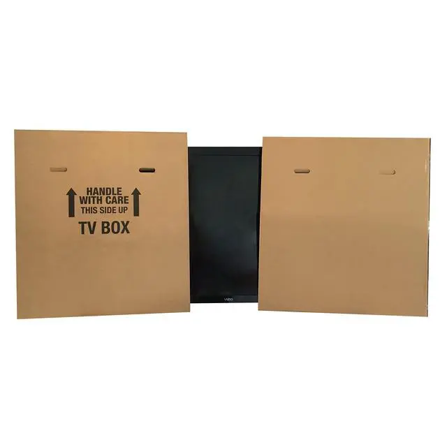 Alt view image 3 of 5 - Moving Boxes Bundle TV Box (1-Pack), Adjustable Flat Screen TV Moving Boxes for Packing, Moving & Storage with Handles