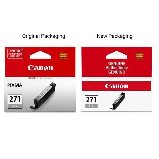 Alt view image 4 of 7 - CLI-271 Genuine Gray Ink Tank, Compatible with MG7720, TS8020, and TS9020 Printers