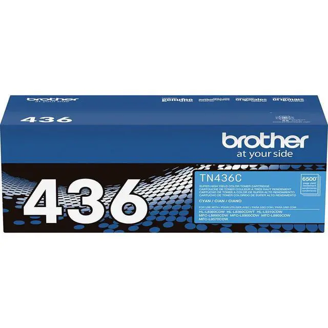 Alt view image 3 of 7 - Genuine TN436C Super High Yield Cyan Toner Cartridge, Up to 6,500 Pages, Bundle with Deco Essentials Printer eBook for HL-L8360CDW, HL-L9310CDW, MFC-L8900CDW, MFC-L9570CDW