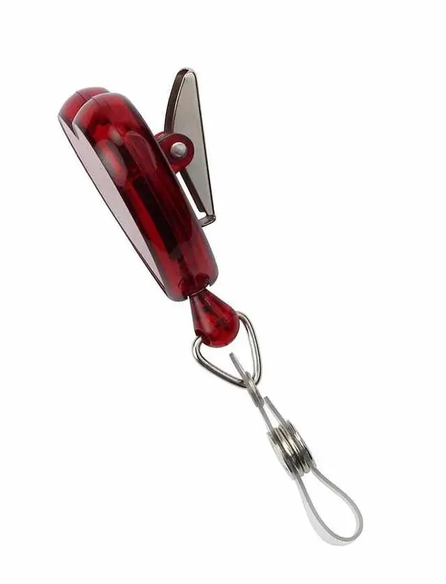 Alt view image 4 of 7 - Bulk 25 Pack - Heart Shaped Retractable Badge Reel with Rotating Swivel Spring Clip - Cute Heavy Duty Name Tag Reels for Nurses, Pediatrics, Teachers, EKG and More by (Red)