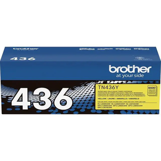 Alt view image 3 of 7 - Genuine TN436Y Super High Yield Yellow Toner Cartridge, Up to 6,500 Pages, Bundle with Deco Essentials Printer eBook for HL-L8360CDW, HL-L9310CDW, MFC-L8900CDW, MFC-L9570CDW