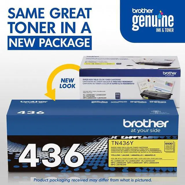 Alt view image 7 of 7 - Genuine TN436Y Super High Yield Yellow Toner Cartridge, Up to 6,500 Pages, Bundle with Deco Essentials Printer eBook for HL-L8360CDW, HL-L9310CDW, MFC-L8900CDW, MFC-L9570CDW
