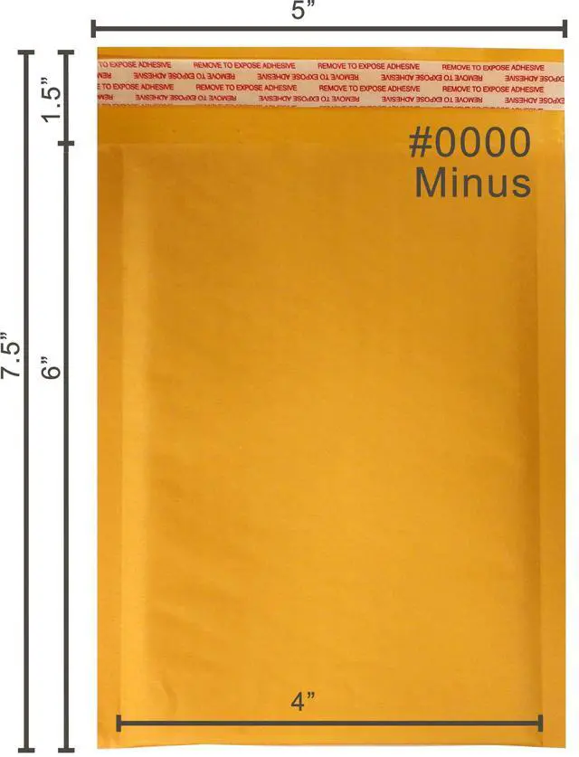 Alt view image 2 of 6 - Kraft Bubble Mailers 4x7 500 Pack Usable Space 4x6 KF#0000-500 | Self Seal Adhesive Shipping Bags, Cushioning Padded Envelopes for Shipping, Mailing, Packaging