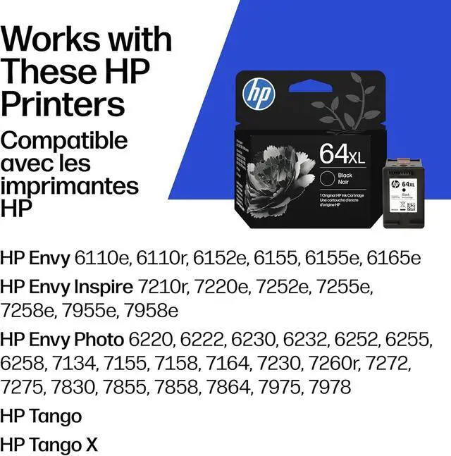 Alt view image 2 of 7 - 64XL Blk/64 CMY Original Ink Bundle for Envy Inspire/Photo 6200/7200