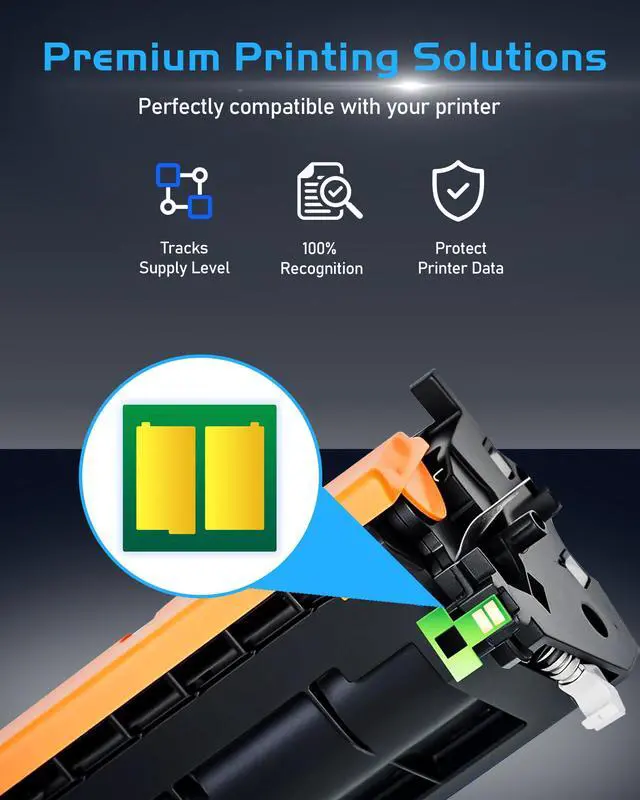 Alt view image 6 of 7 - 141A W1410A Black Toner Cartridges, with Chip | Replacement for HP 141A, Compatible with HP Laser Jet M110w MFP M139w MFP M140w Printer, 4Black