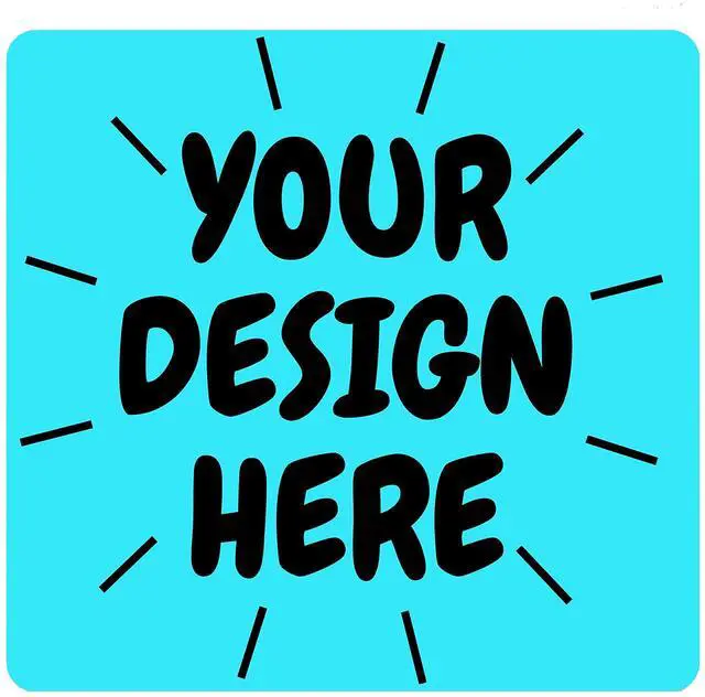 Main image of 50+ Custom Square Sticker Labels, Gloss/Matte Custom Sticker, Any Text Or Image, Your Logo Design is Printed on Premium Paper (2 inch Square)
