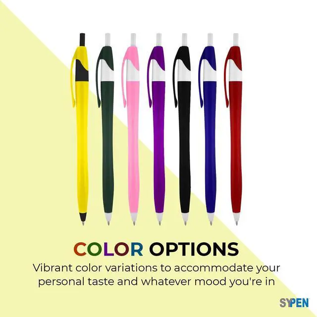 Alt view image 3 of 6 - Personalized Pens With your Custom Logo or Text-1000 Pack Bulk-for Businesses, Parties, and Events, Custom Printed Slim Ballpoint Click Pens, Assorted Barrel Color, Black Ink