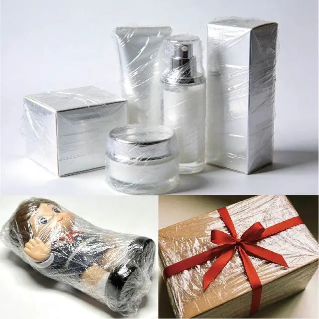 Alt view image 6 of 7 - 16 Rolls 5" x 1200ft MIni Roll Stretch Film with Handle, 80 Gauge Clear Moving & Packing Plastic Wrap for Boxes, Luggage, Bundling & Storage