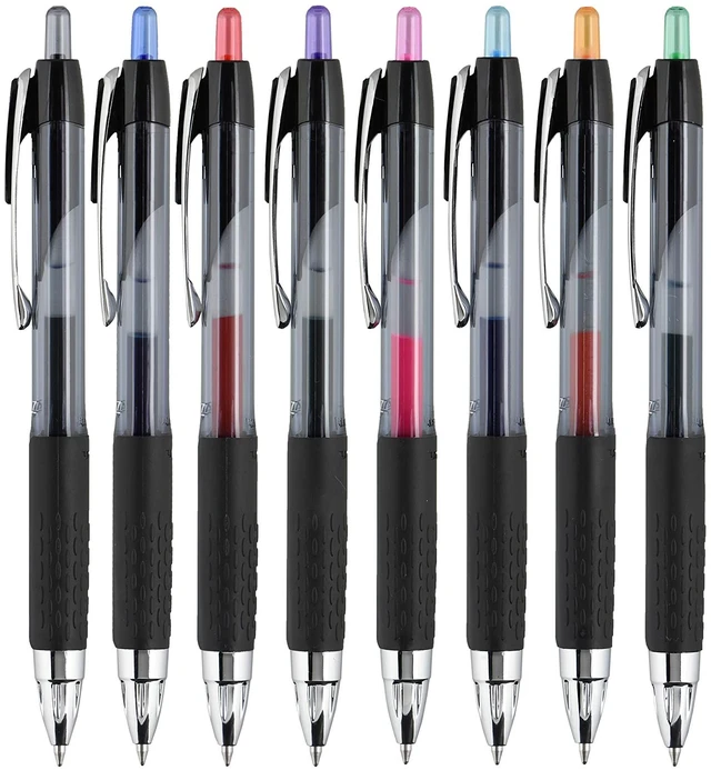 Alt view image 5 of 7 - 207 Retractable Gel Pens, Medium Point (0.7mm), Assorted, 8 Pack