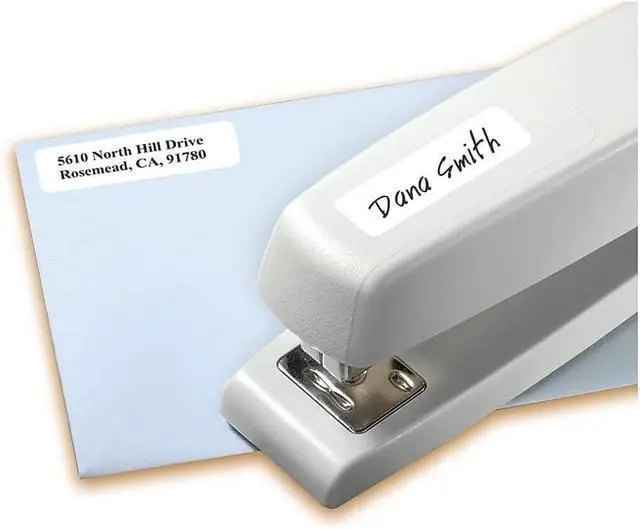 Alt view image 2 of 6 - Self-Adhesive Removable Labels, 0.5 x 1.75 Inches, White, 840 per Pack (05422)- Pack of 2