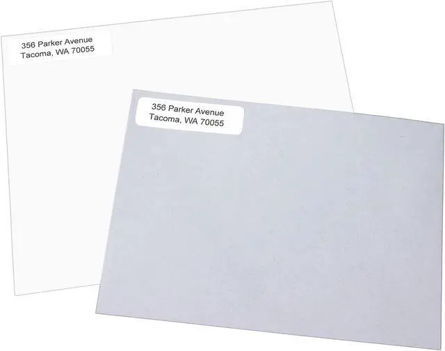 Alt view image 4 of 6 - Self-Adhesive Removable Labels, 0.5 x 1.75 Inches, White, 840 per Pack (05422)- Pack of 2