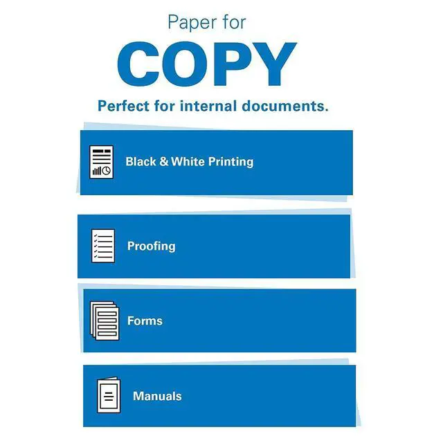 Alt view image 2 of 7 - Printer Paper, 20 lb Copy Paper, 8.5 x 11-1 Ream (500 Sheets) - 92 Bright, Made in the USA