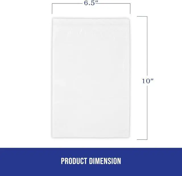 Alt view image 7 of 7 - Blank Envelope Shipping Label Sleeves - 6.5" x 10" Packing Slip Pouches for Shipment/Return - Case of 1000