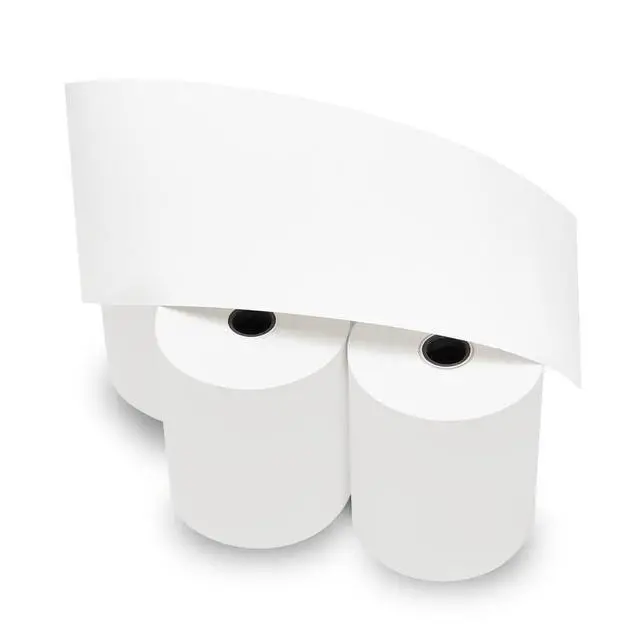 Alt view image 4 of 7 - 3-1/8" (80mm) X 230' (3"dia) Cash Register Thermal Paper Case of 50 Rolls POS