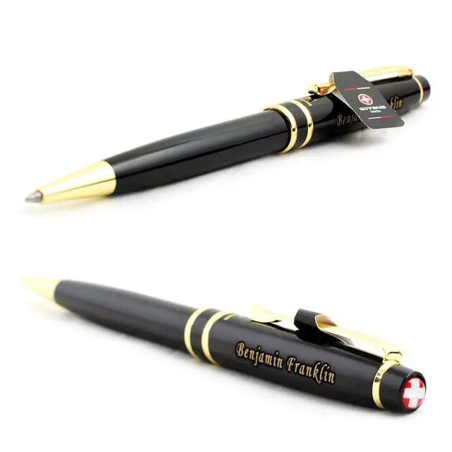 Alt view image 5 of 7 - Free Engraving - Personalized Roller Ballpen, Ballpoint pen, Ball pen, Refillable Pens, Retractable Medium Point Black Ink, Custom Gifts for Men, Women, Classy Gift Box
