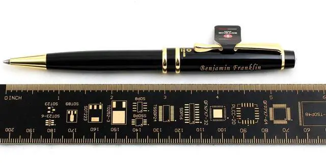 Alt view image 7 of 7 - Free Engraving - Personalized Roller Ballpen, Ballpoint pen, Ball pen, Refillable Pens, Retractable Medium Point Black Ink, Custom Gifts for Men, Women, Classy Gift Box