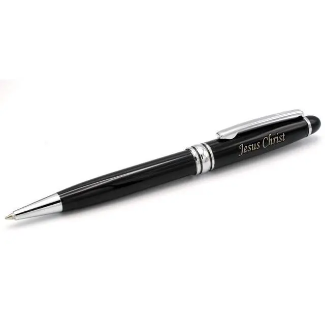 Alt view image 5 of 7 - Free Engraving - Personalized Roller Ballpen, Ballpoint pen, Refillable Pens, Retractable Medium Refill Pen Black Ink, Custom Gifts for Men and Women, Classy Gift Box