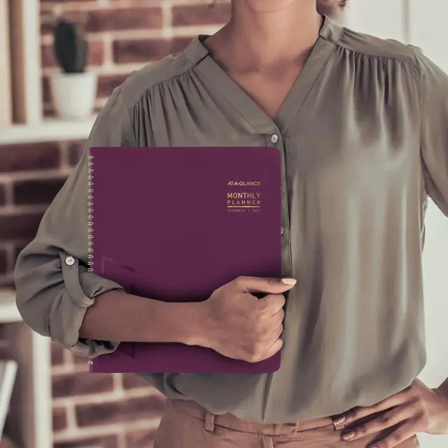 Alt view image 4 of 7 - 2027 Planner, Monthly, 9" x 11", Contemporary, Purple (70250X1427)
