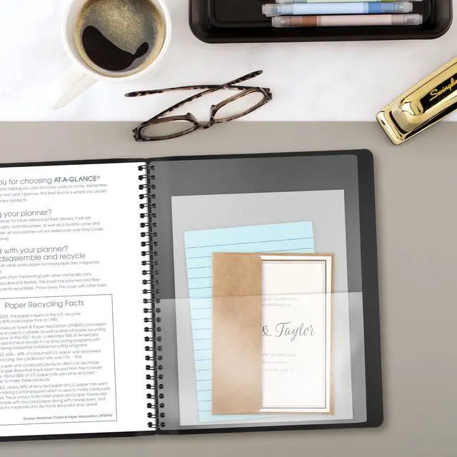 Alt view image 5 of 7 - 2027 Planner, Monthly, 7" x 8.75", Contemporary, Black (70120X0527)