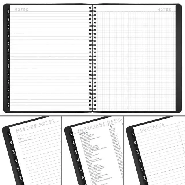 Alt view image 7 of 7 - 2027 Planner, Monthly, 7" x 8.75", Contemporary, Black (70120X0527)