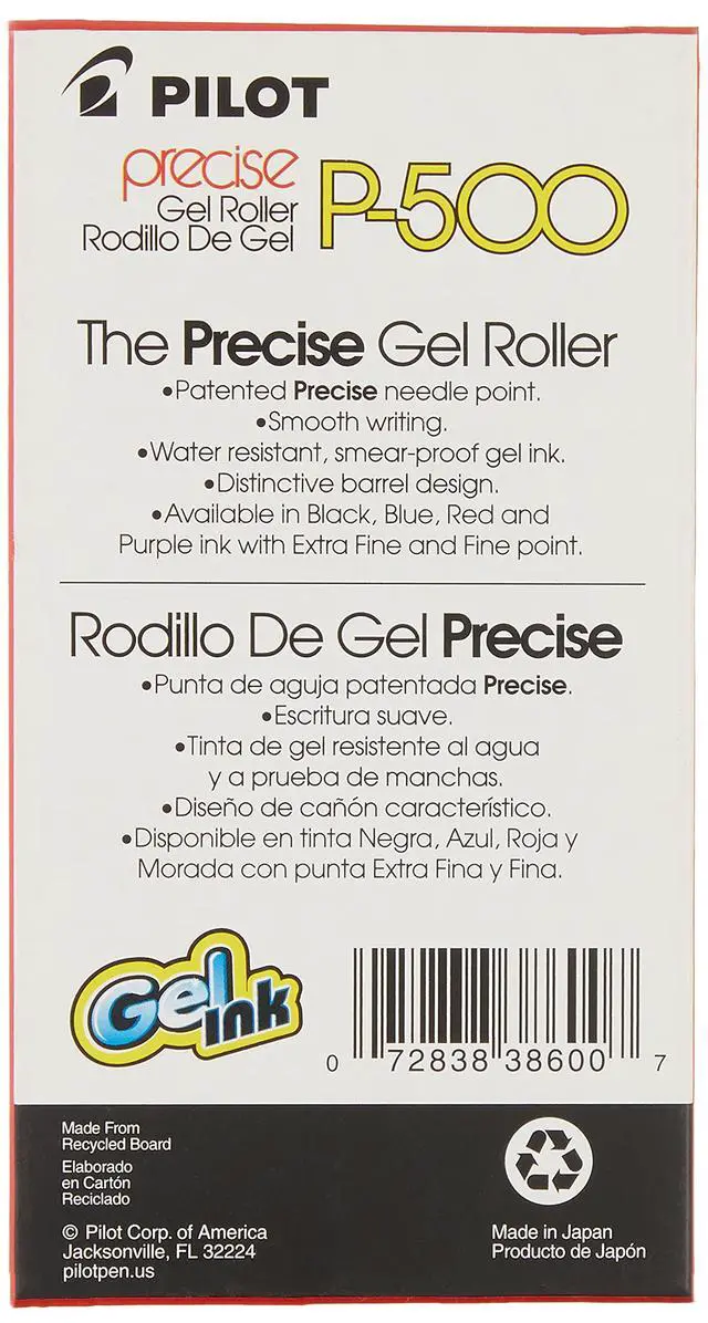 Alt view image 4 of 5 - Precise P-700 Gel Ink Rolling Ball, Black Ink Pens, 12 Count