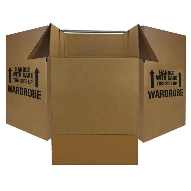 Main image of Space Savers Wardrobe Moving Boxes With Hanger 20" x 20" x 34" (3 Pack)